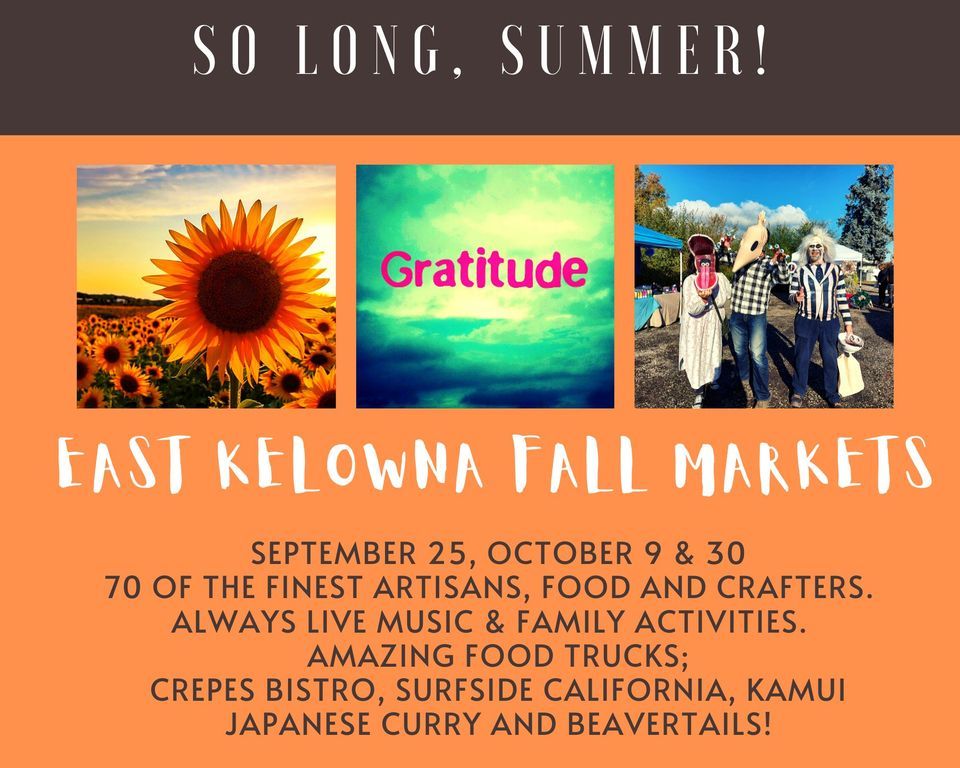 East Kelowna Fall Markets East Kelowna Market September 25, 2022