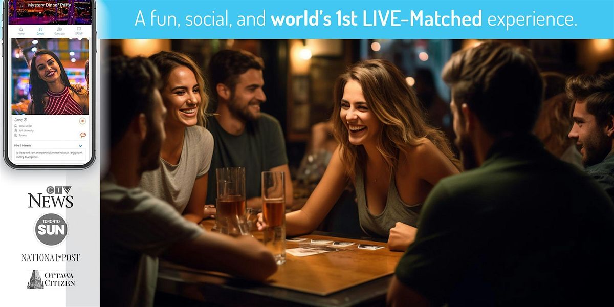 Singles Live-Matched Games Night in Calgary | Ages: 40s & 50s | Secret RSVP