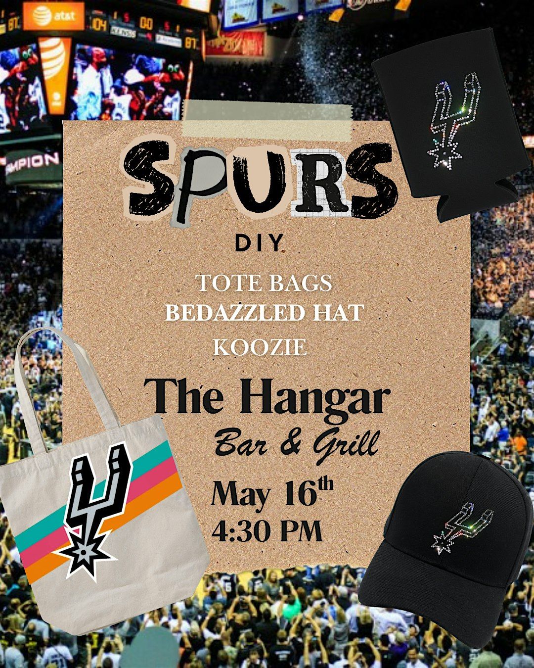 DIY Spurs Crafts- Hangar Bar & Grill May 16th