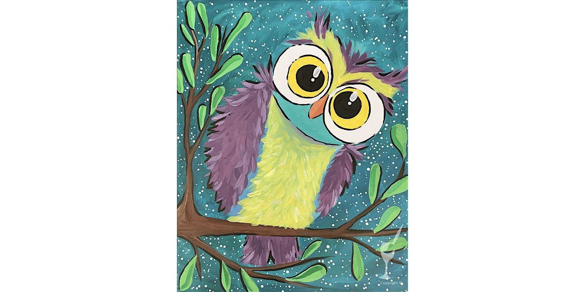Bright Curious Owl - Paint and Sip in San Antonio | Classpop!\u2122