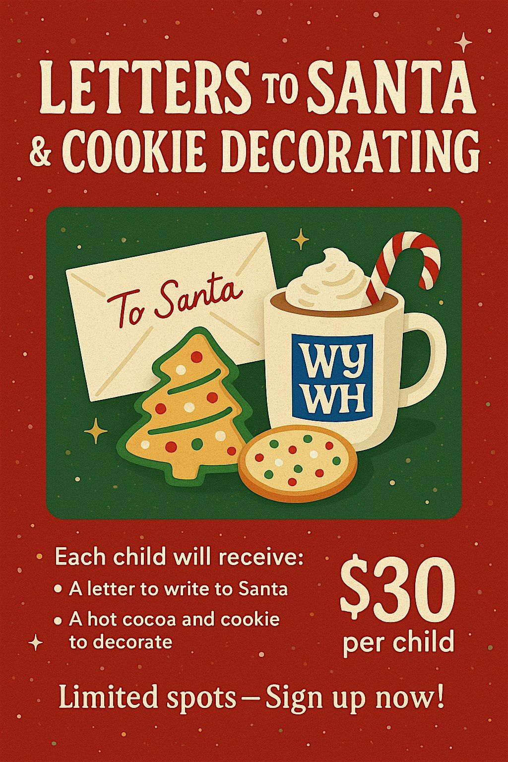 Letters to Santa & Cookie Decorating