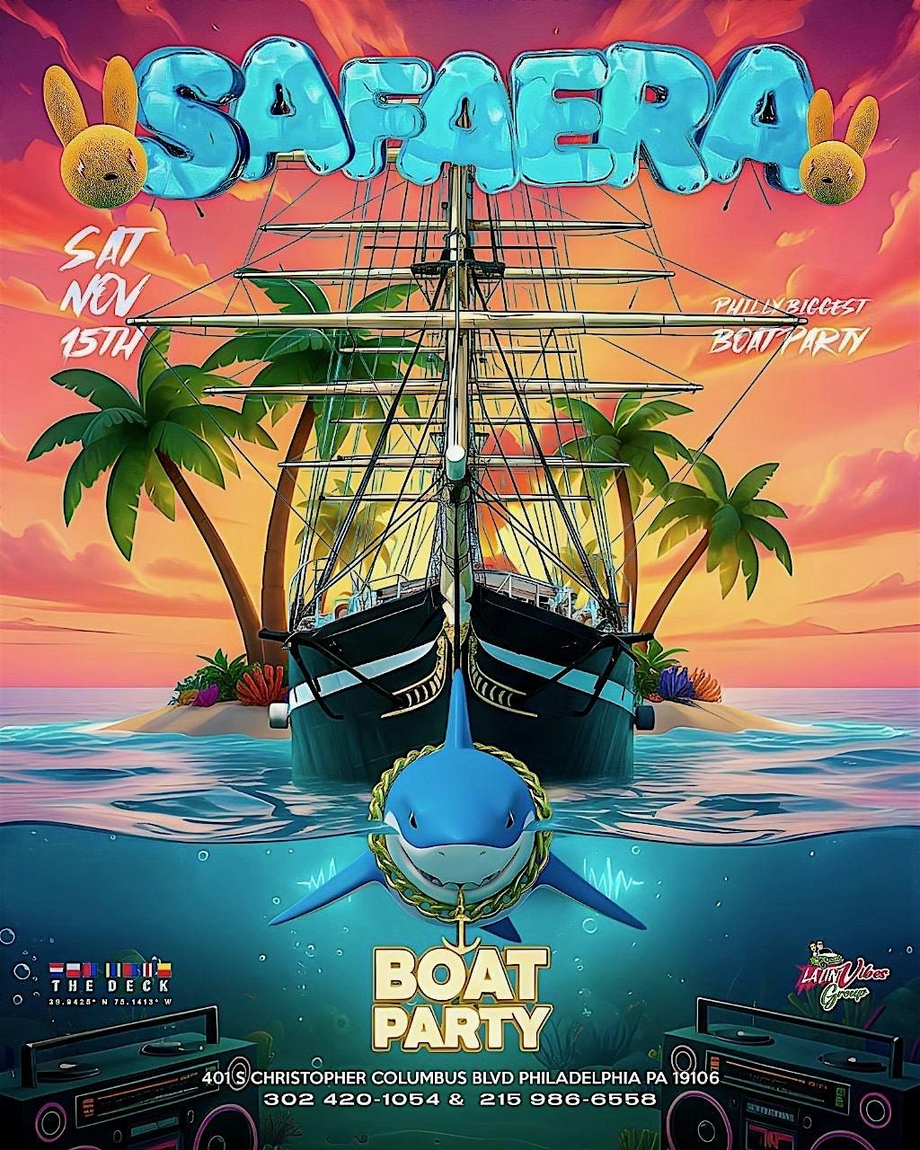 SAFAERA REGGAETON BOAT PARTY\/ MOSHULU
