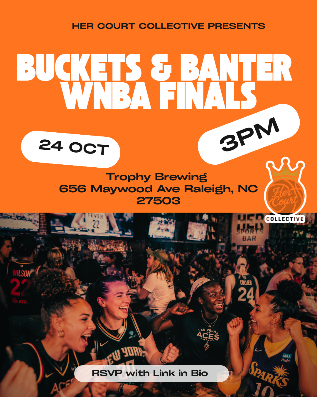 Buckets & Banter: WNBA Finals at Trophy Brewing & Taproom, Raleigh on ...