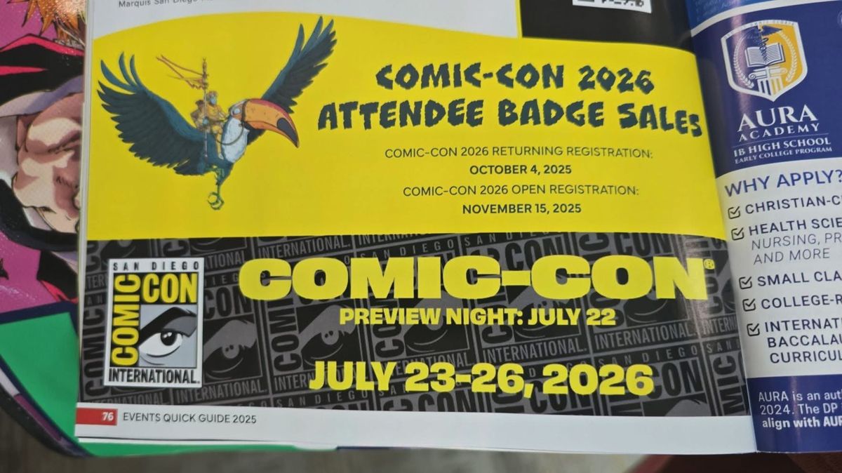 2026 San Diego Comic Con - Saturday at San Diego Convention Center