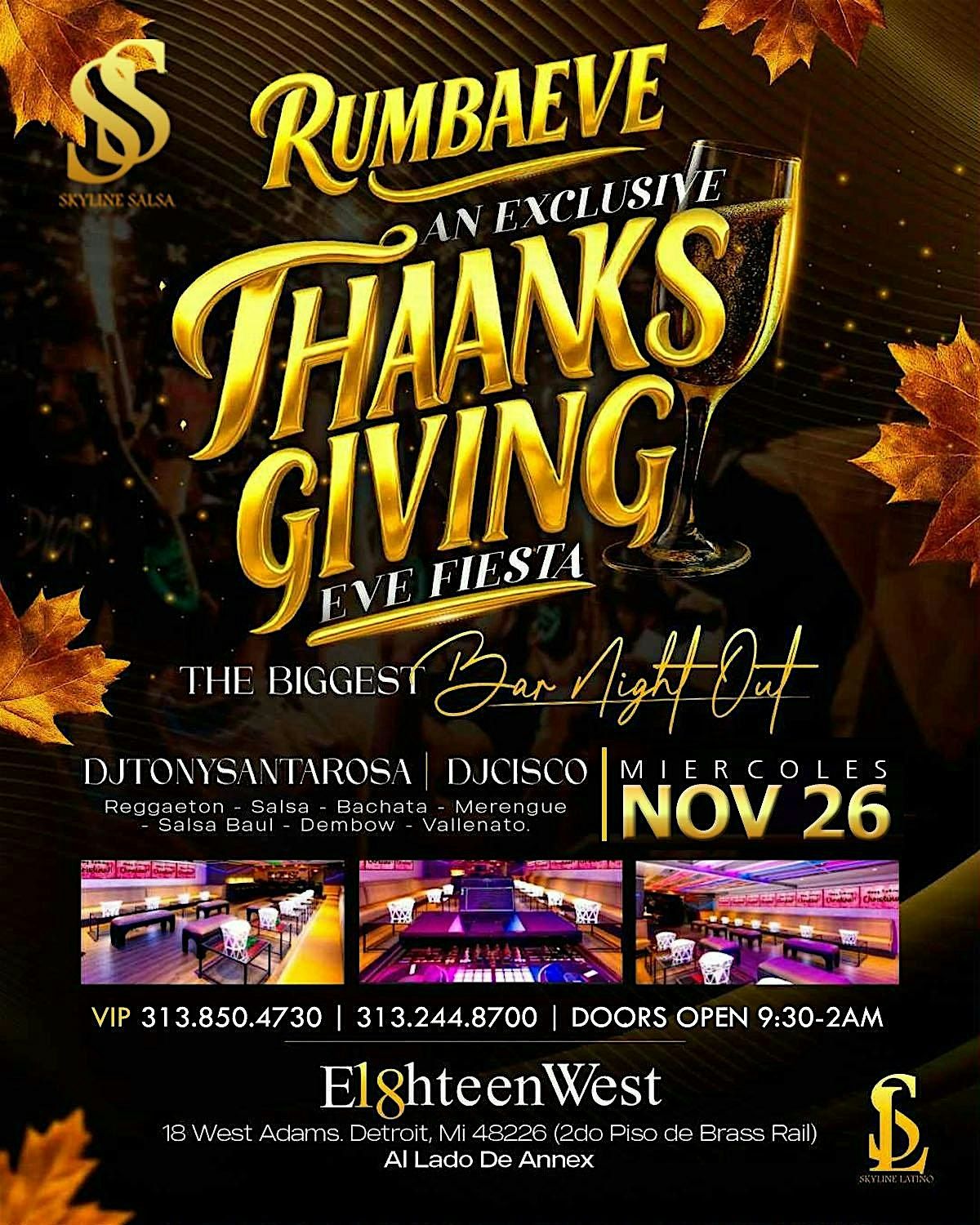 RumbaEve - Metro Detroit Hottest Thanksgiving Eve Fiesta