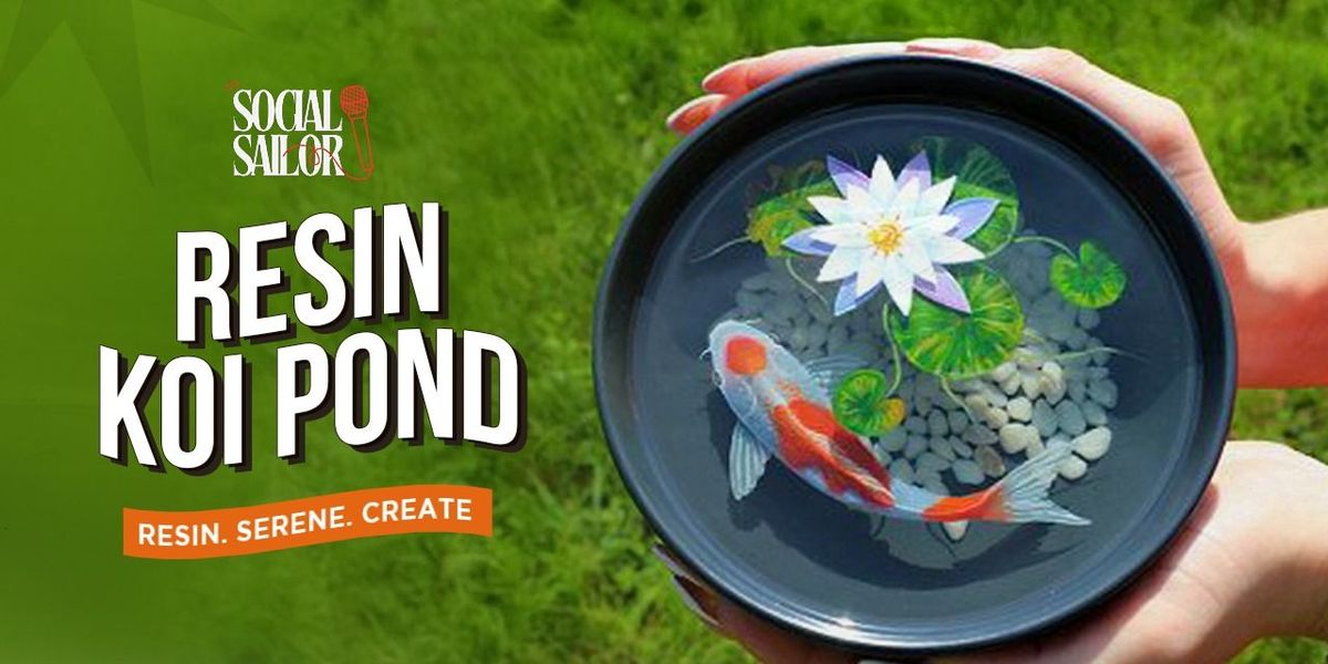 Resin Koi Pond Art - Delhi