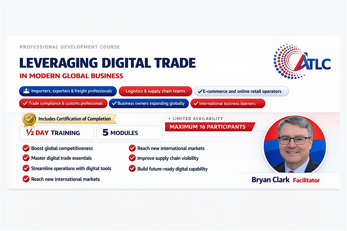 Leveraging Digital Trade in Modern Global Business (Sydney)- Micro Course