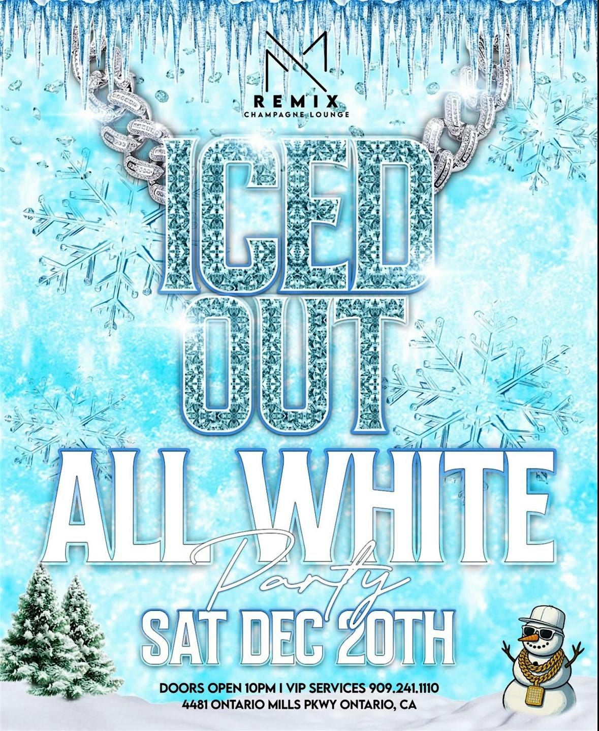 Winter White Iced Out Holiday Party
