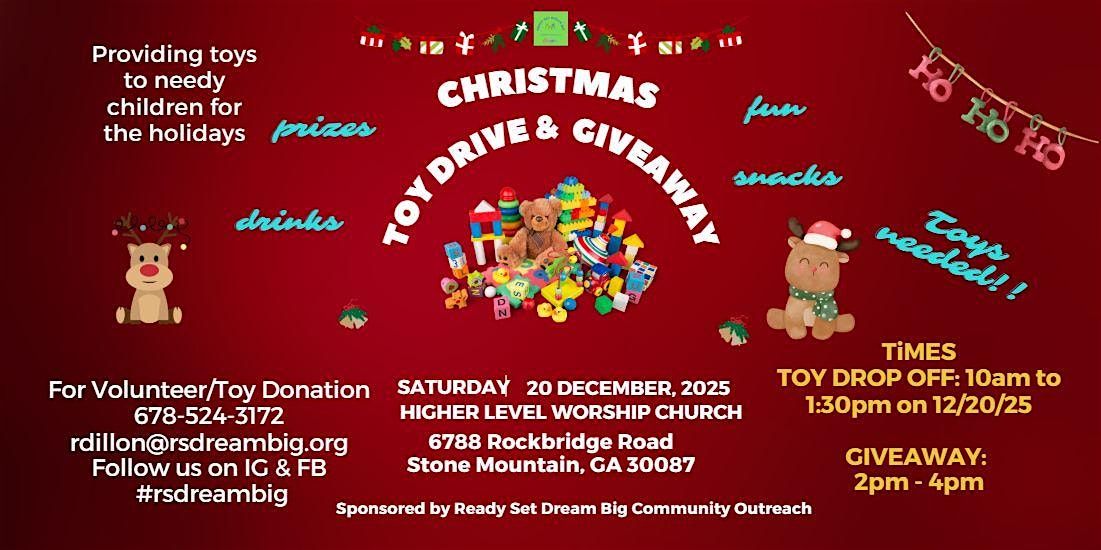 4th Annual Toy Donation Drive and GiveAway (Ages 0-10)