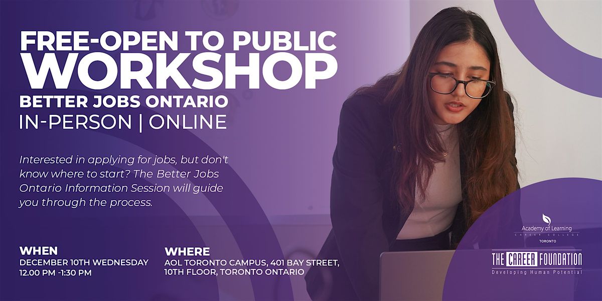 Better Jobs Ontario Workhop