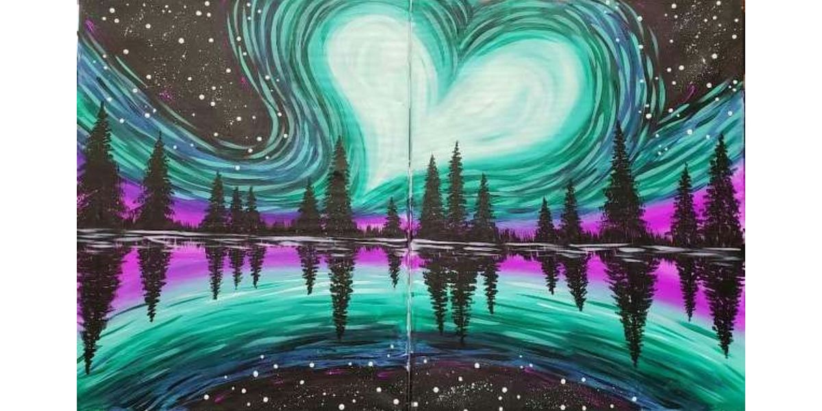 Paint & Sip in Melbourne: Pair-up painting, Northern Light