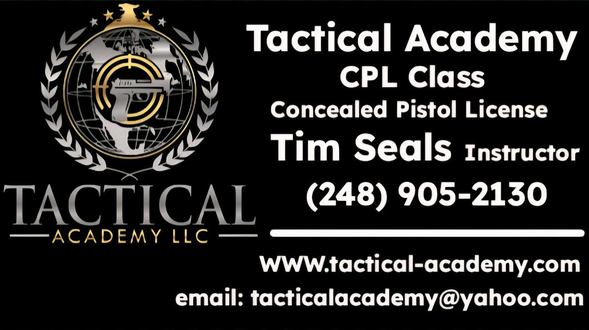 Michigan Concealed Pistol License (CPL) Class
