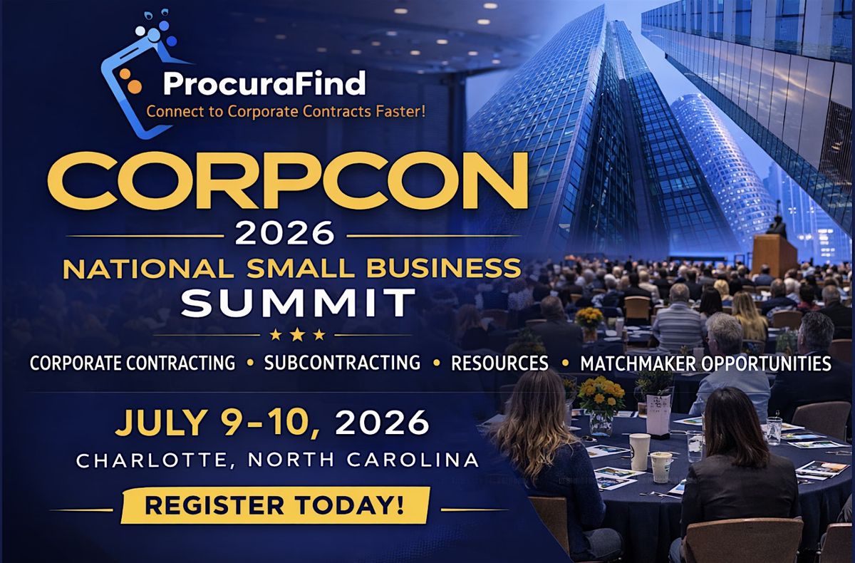 CorpCon\u2122 2026 - National Small Business Summit for Corporate Contracting