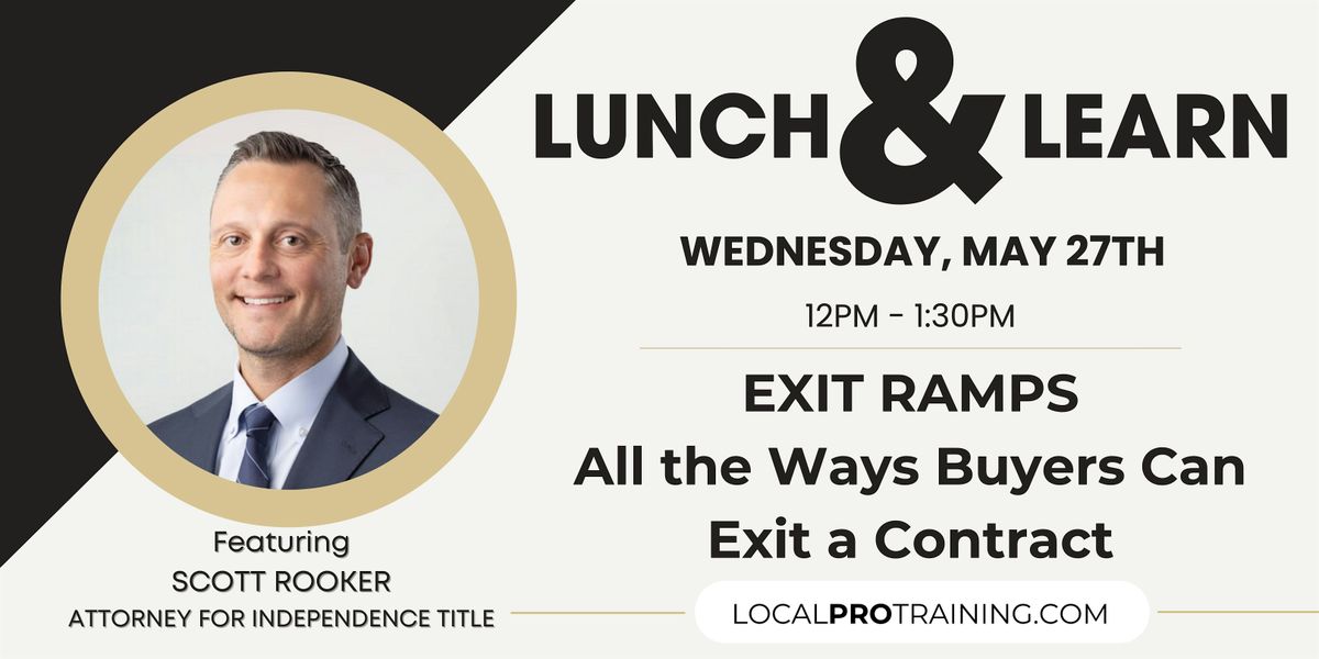 ALL THE WAYS BUYERS CAN EXIT A CONTRACT AT LOCALPRO REALTY