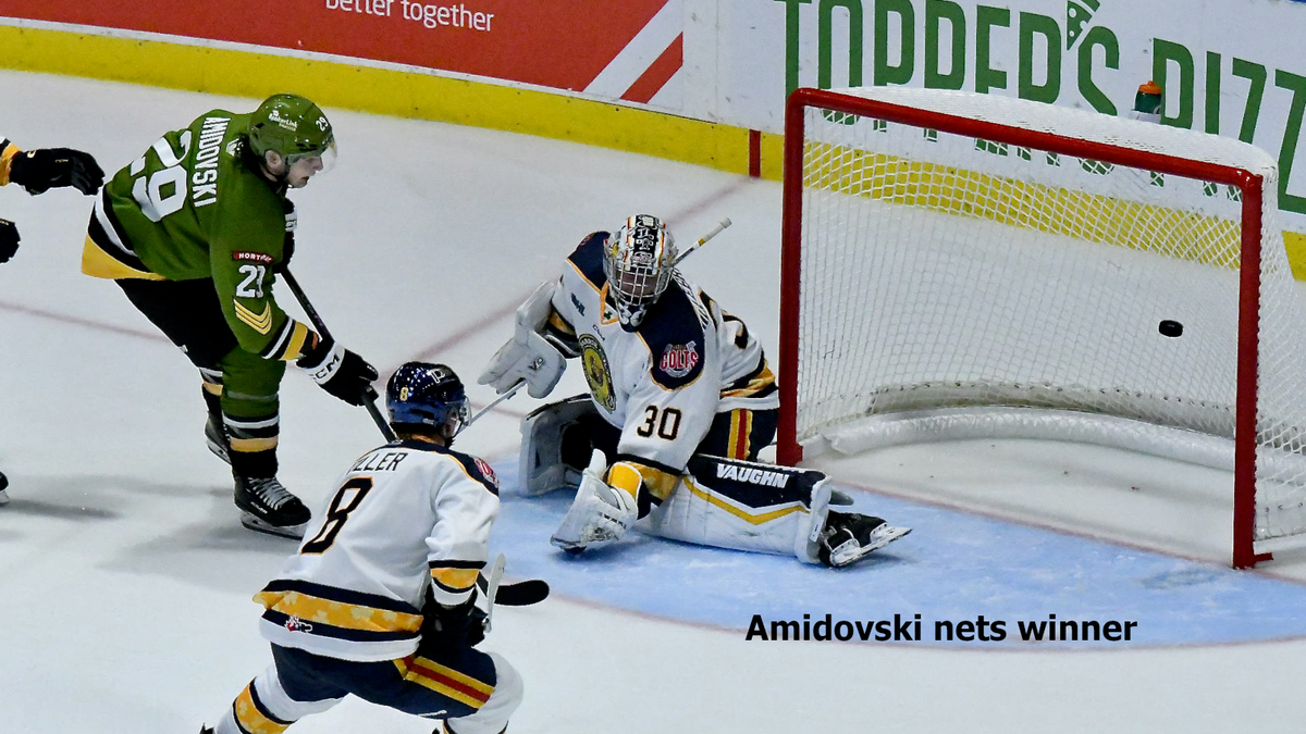 North Bay Battalion at Barrie Colts at Sadlon Arena