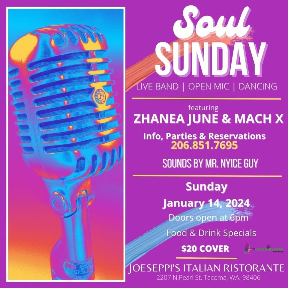 SOUL SUNDAY | Joeseppi’s/The Chameleon on Pearl, Tacoma, WA | January ...