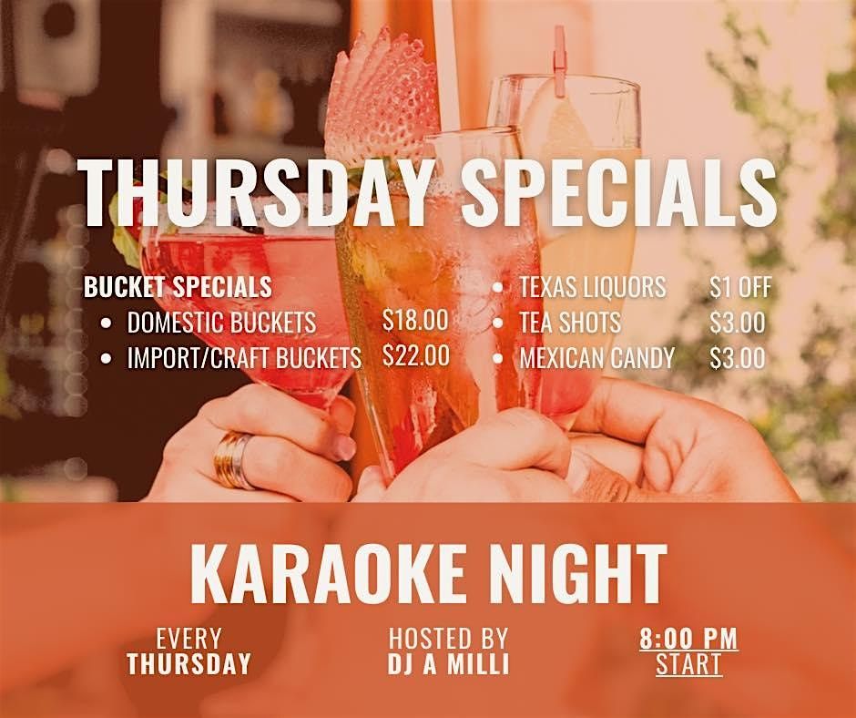 Texas Hideout Presents Karaoke with DJ A Milli!
