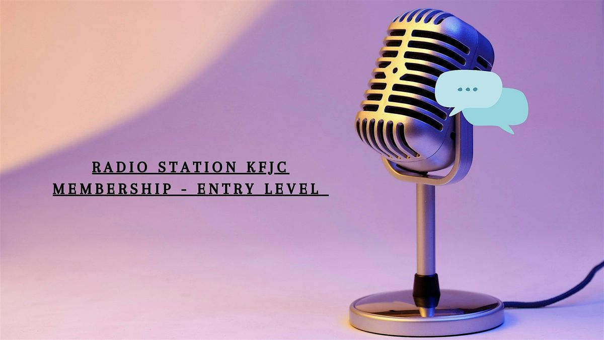 Radio Station KFJC Membership - Entry Level - Winter 2026