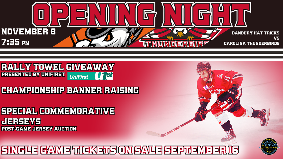 Carolina Thunderbirds at Danbury Hat Tricks at Danbury Arena