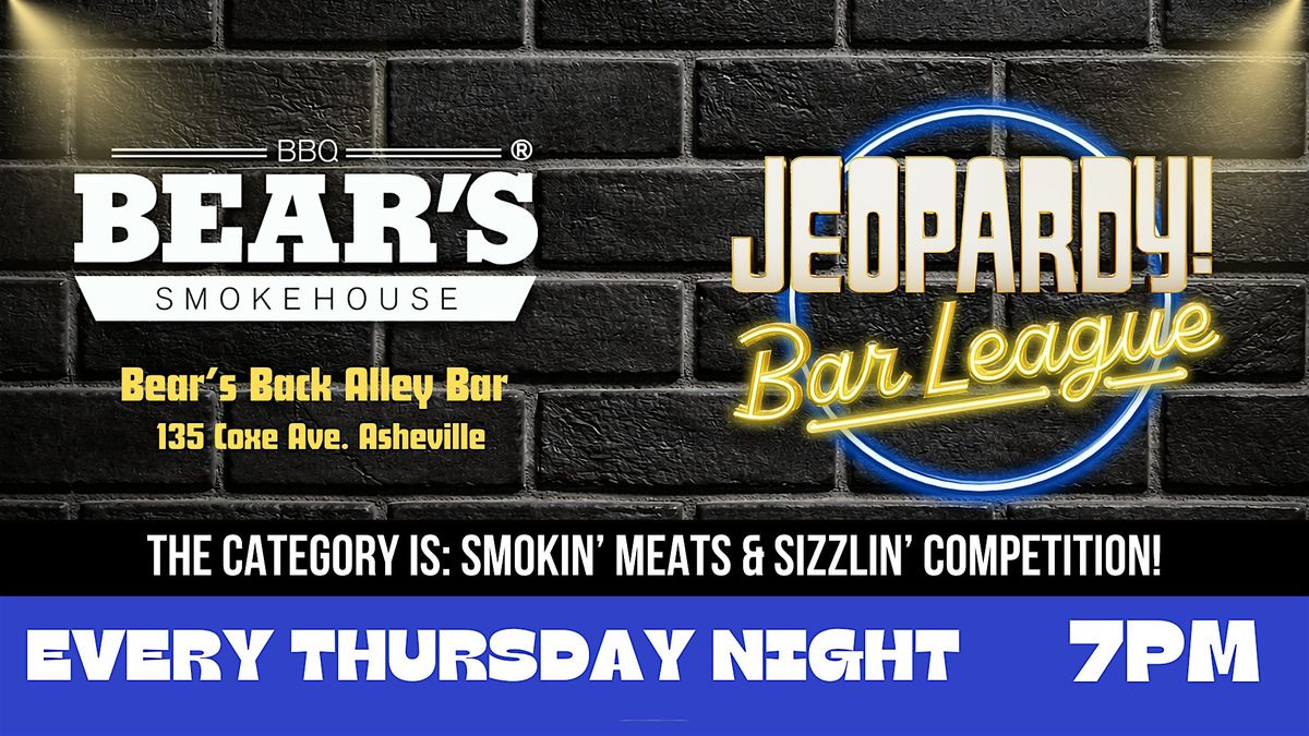 Jeopardy Bar League at Bear's Smokehouse