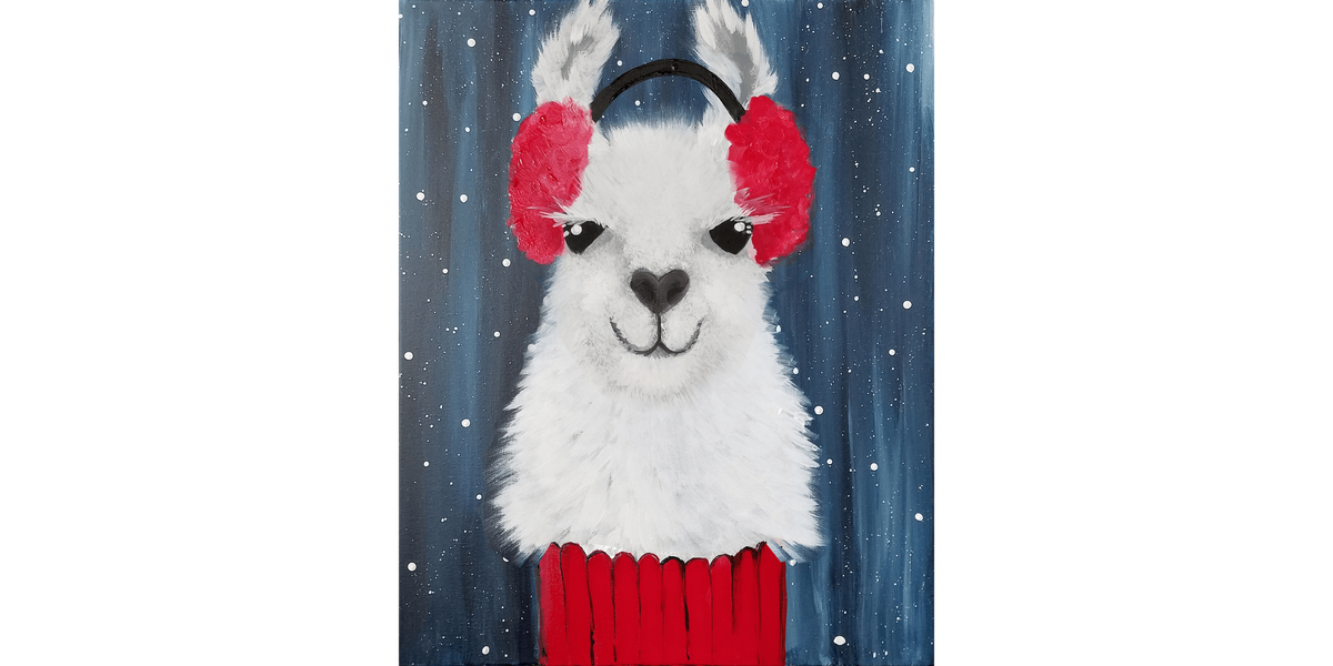 Yep, it's a Llama in a Turtleneck - Paint and Sip in Phoenix | Classpop!\u2122