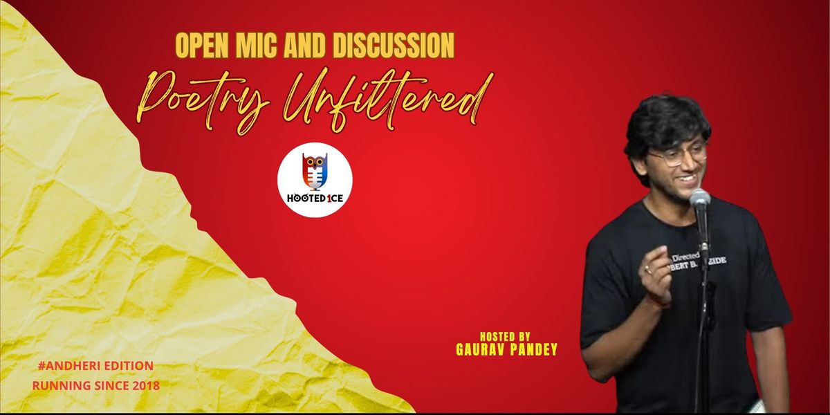 Poetry Unfiltered open mic and Live Discussion