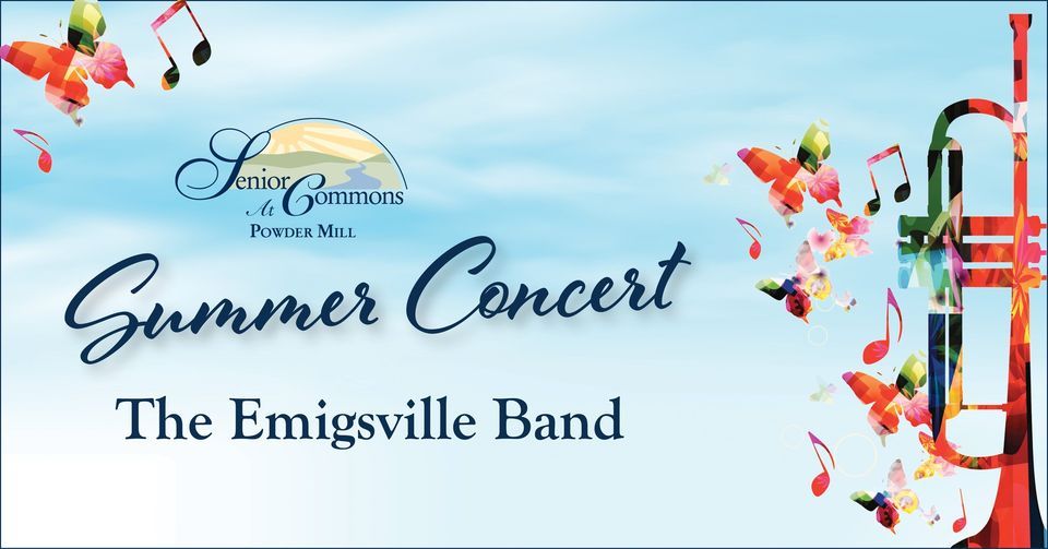 Outdoor Summer Concert The Emigsville Band Senior Commons at Powder