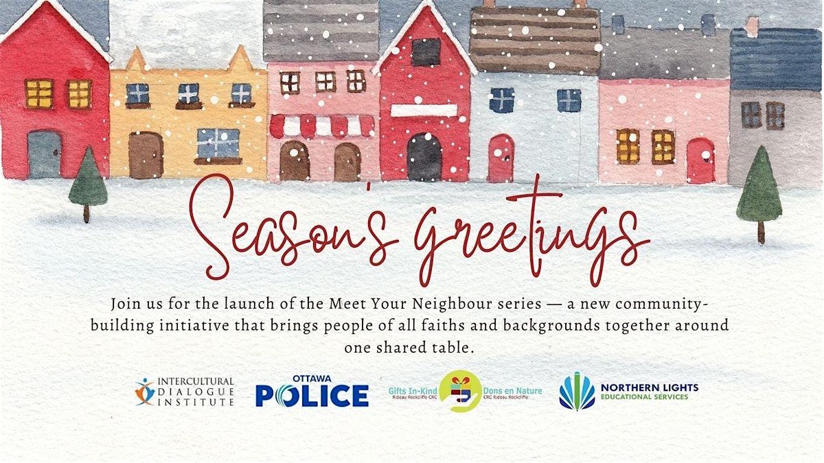 Seasonal Greetings Dinner with Winter Clothing Distribution