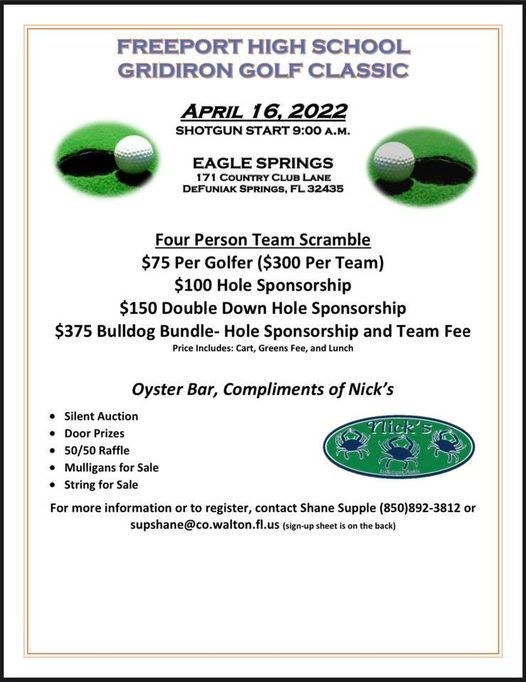 Freeport High School Gridiron Classic 171 Country Club Ln, Defuniak