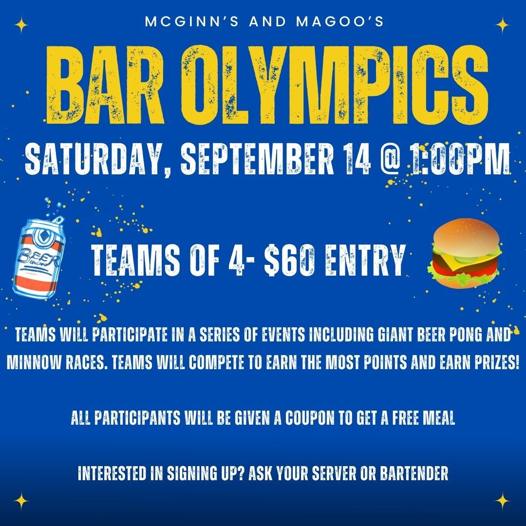 Magoos and McGinns Bar Olympics 5841 W Bluemound Rd, Milwaukee, WI