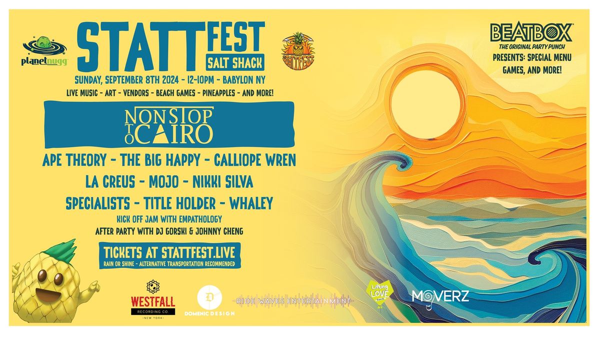 STATTfest 2024 | Salt Shack NY, Babylon, NY | September 8, 2024