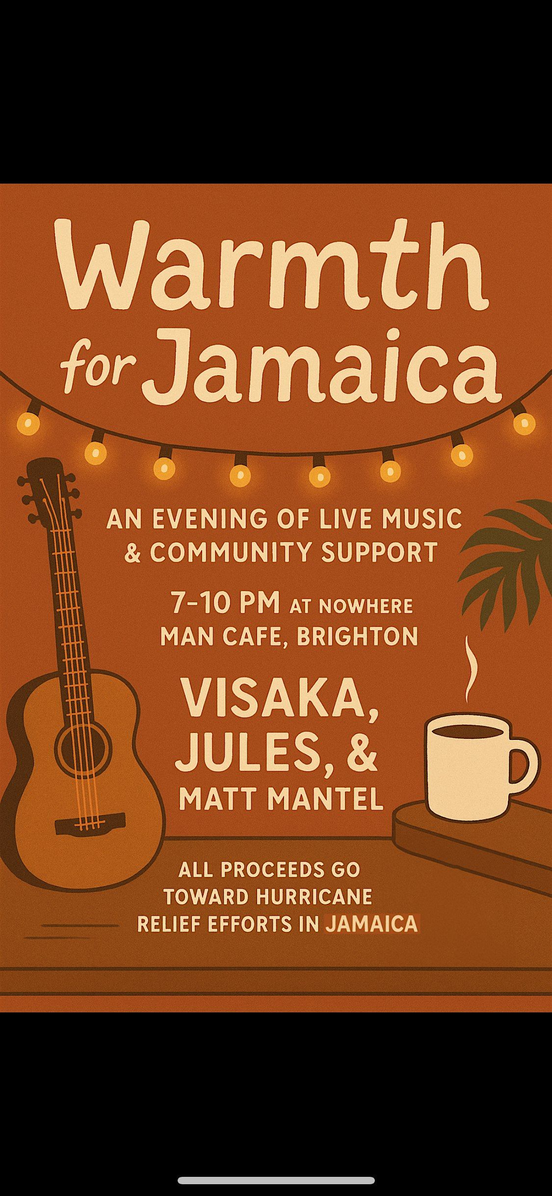 WARMTH FOR JAMAICA - FUNDRAISER
