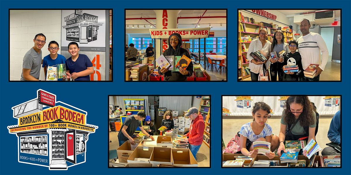 Family Volunteering at Brooklyn Book Bodega