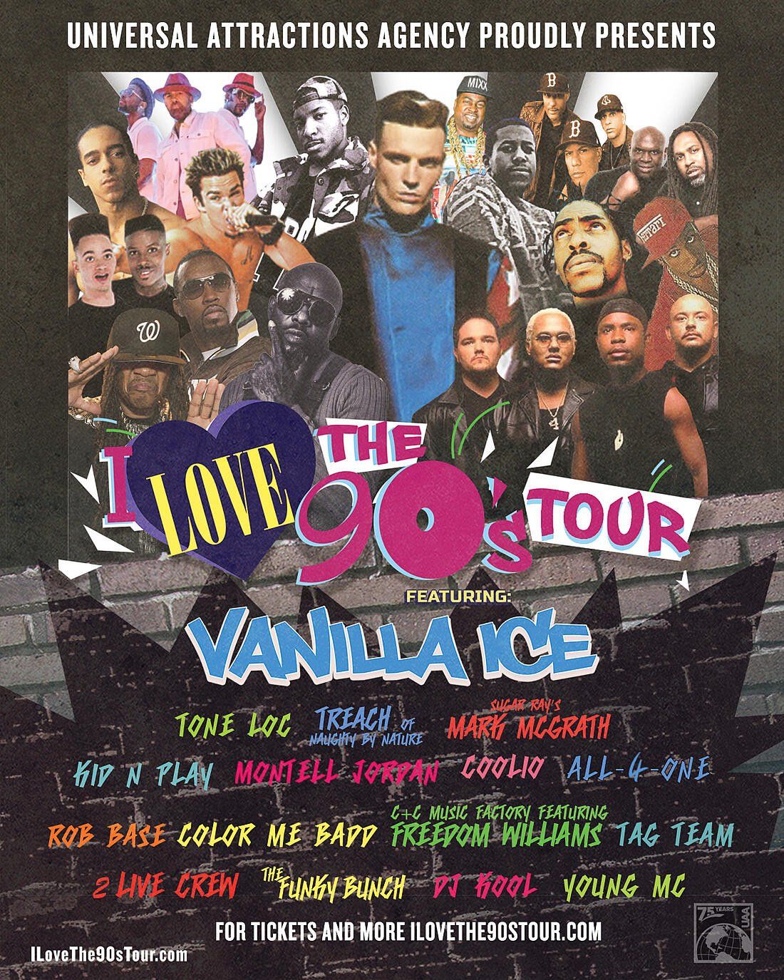 I Love The 90's Tour: Vanilla Ice Montell Jordan Young MC & Rob Base