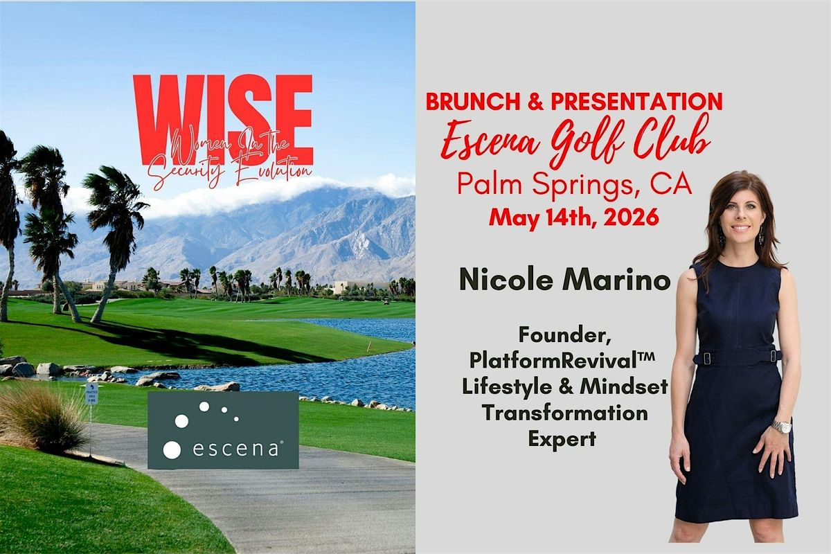WISE Brunch at Escena Golf Club with Guest Speaker, Nicole Marino