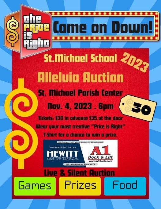 2023 Alleluia Auction St Michael School Remus, MI November 4, 2023