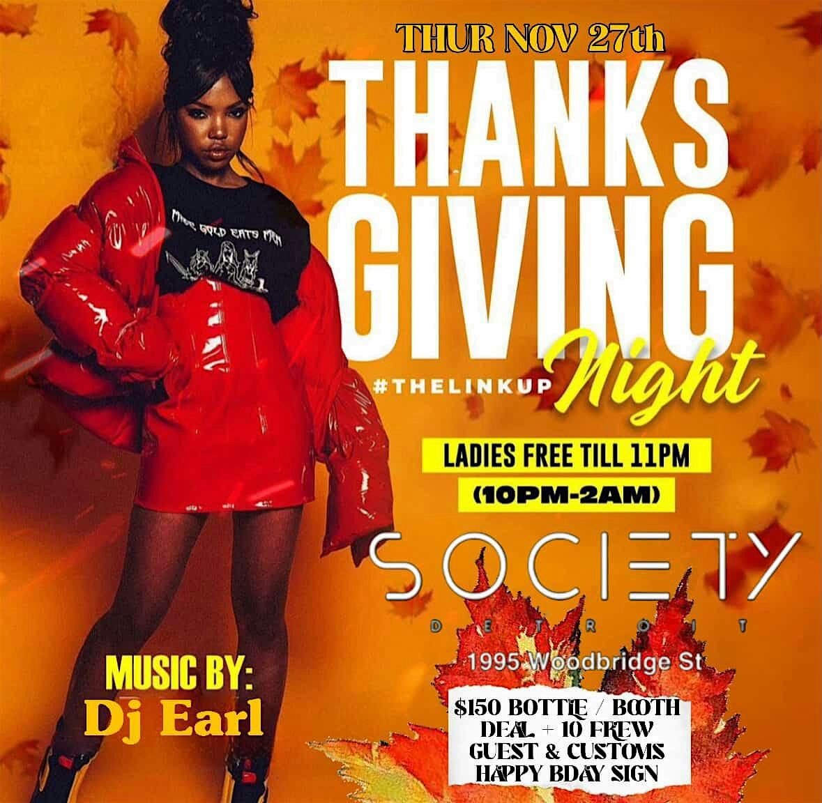 THANKSGIVING NIGHT: THE LINK UP