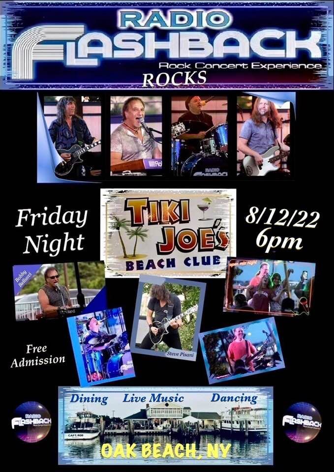 Radio Flashback rocks Tiki Joes at Captree Boat Basin! at Tiki Joe's ...