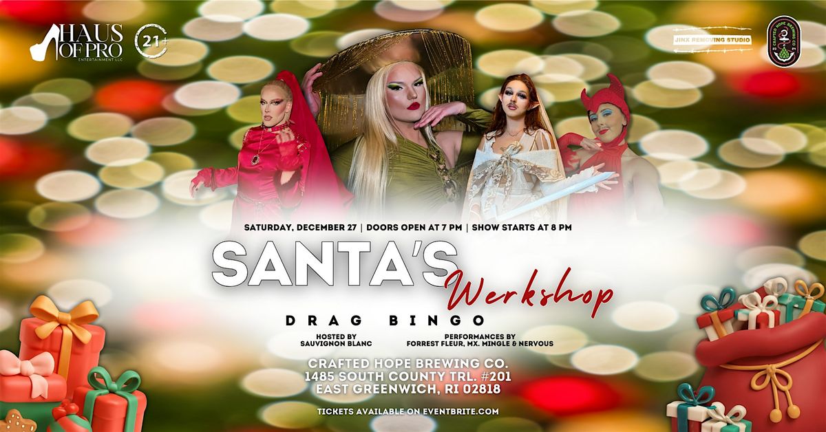 Santa's Werkshop Drag Bingo