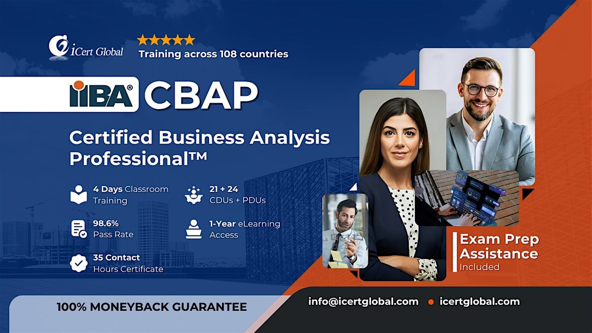 CBAP\u00aeExam Prep Weekend ClassroomTraining-IIBA\u00aeAligned inFort Lauderdale,FL