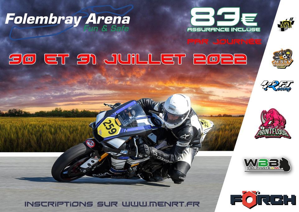 Roulage moto circuit Folembray