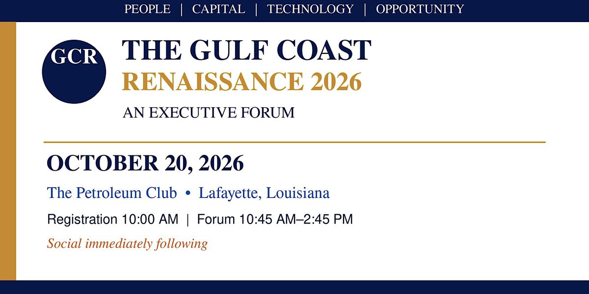 Dwayne Ward The Gulf Coast Renaissance Executive Forum at Petroleum Club of ...