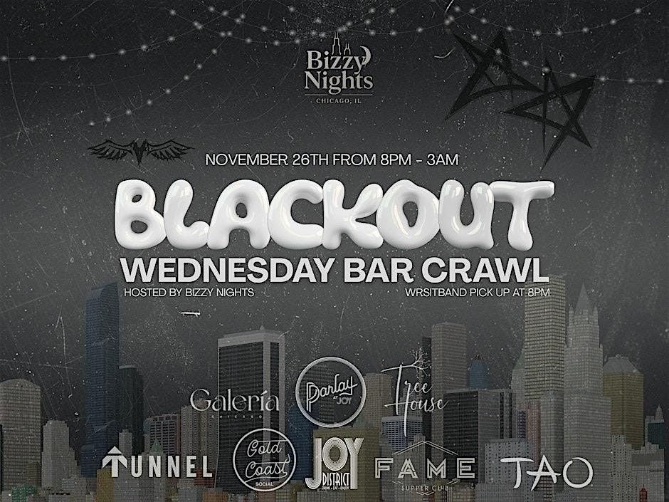 Blue Glove Presents: #1 THANKSGIVING EVE BLACKOUT WEDNESDAY BAR CRAWL 2025
