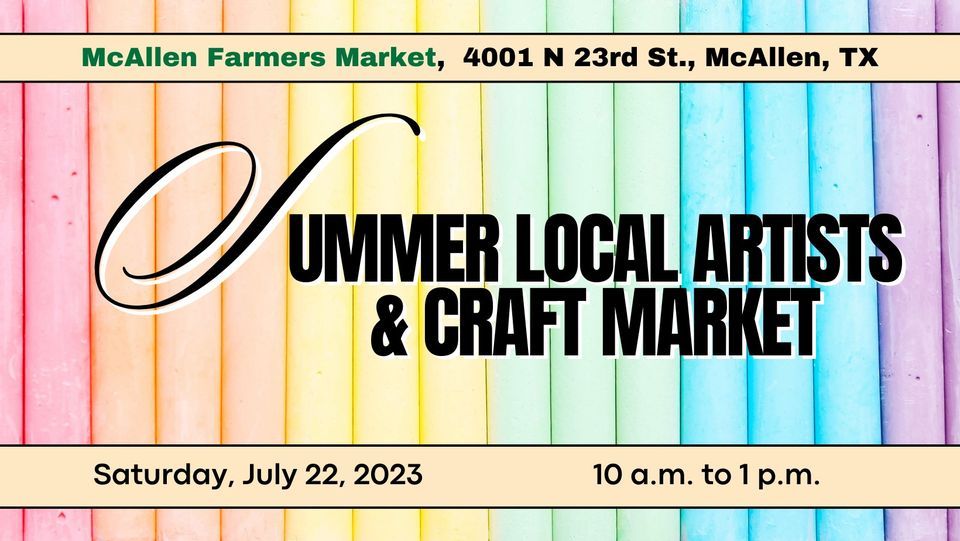 Summer Local Artists & Crafters Market