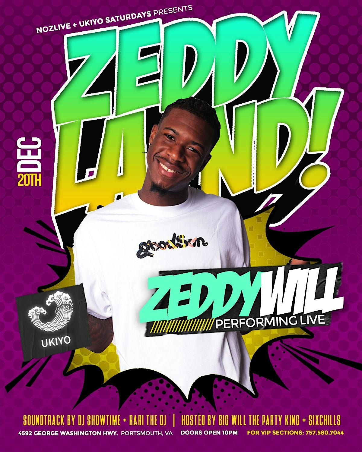 Ukiyo Saturday Night hosted by ZEDDY WILL