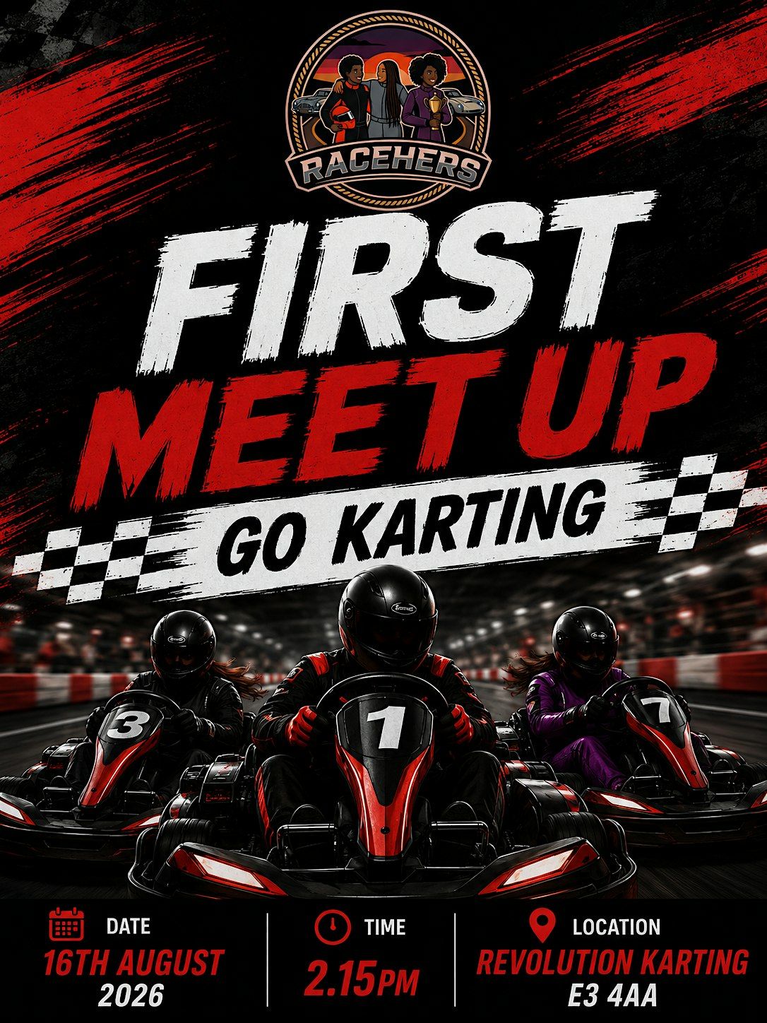 Racehers First Meet: Go Karting