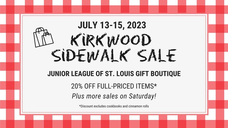 JLSL Gift Boutique Kirkwood Sidewalk Sale + Calico Cakery Popup