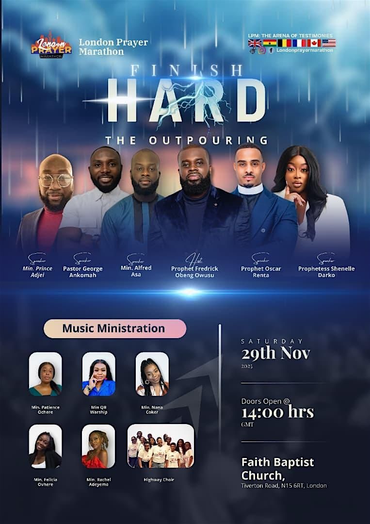 FINISH HARD PRAYER CONFERENCE -THE RAIN TO FINISH