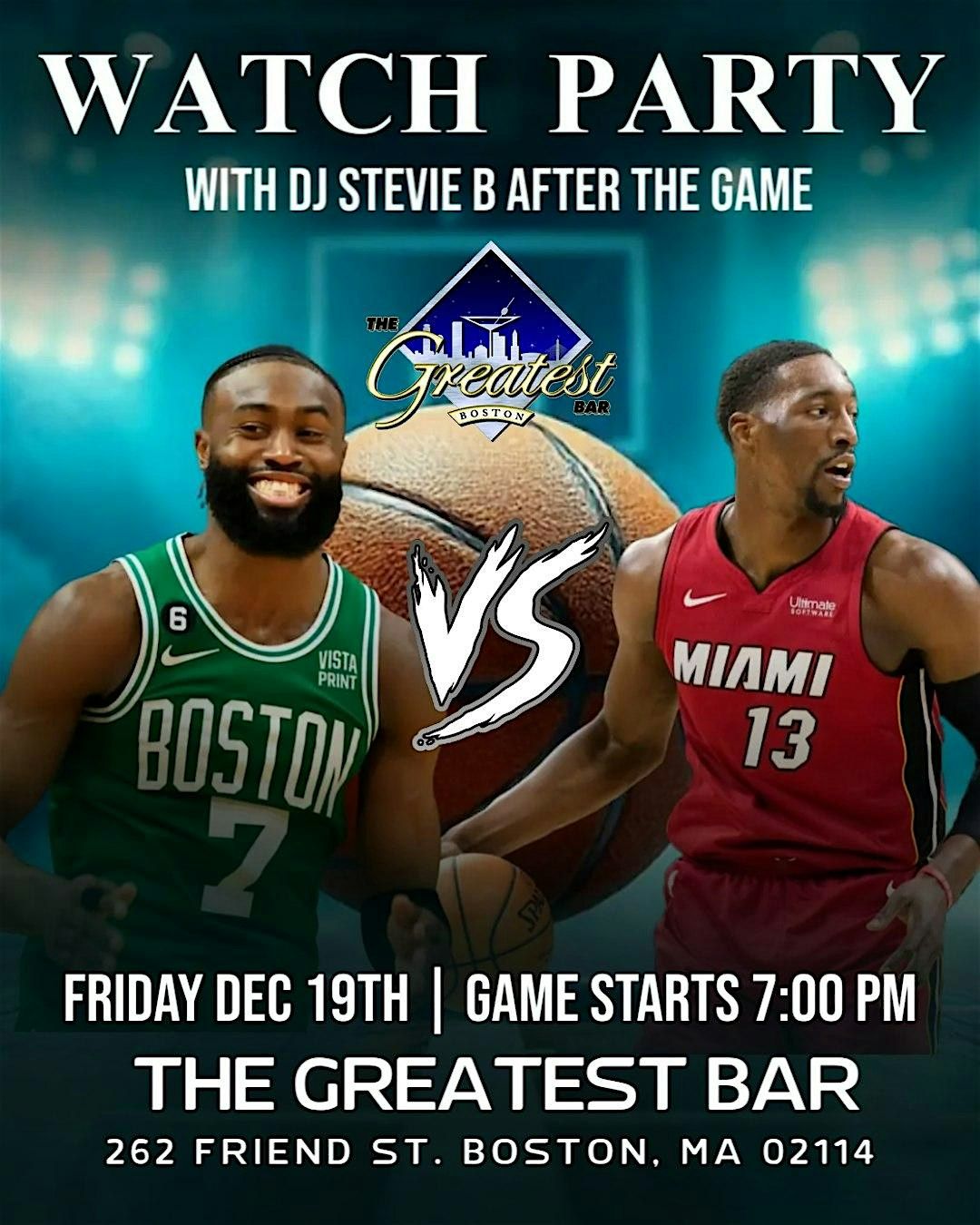 Celtics VS Heat Watch Party @ The Greatest Bar