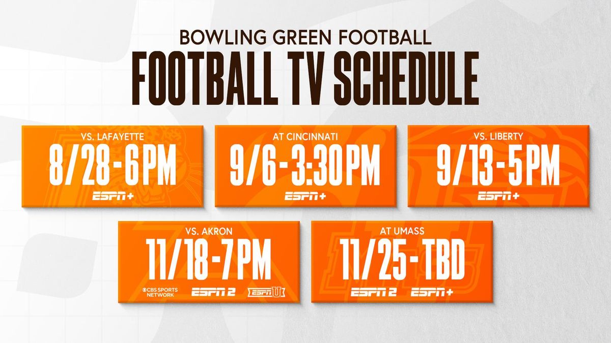 Bowling Green State Falcons at Cincinnati Bearcats Football
